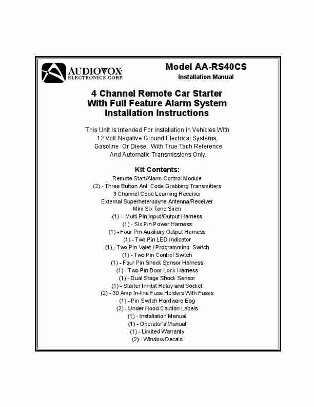 Audiovox Automobile Alarm AA-RS40CS-page_pdf